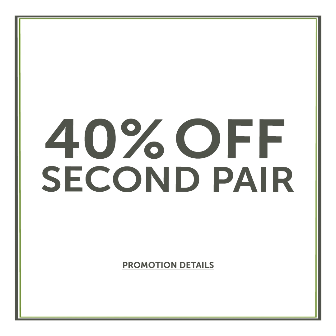 40% off second pair