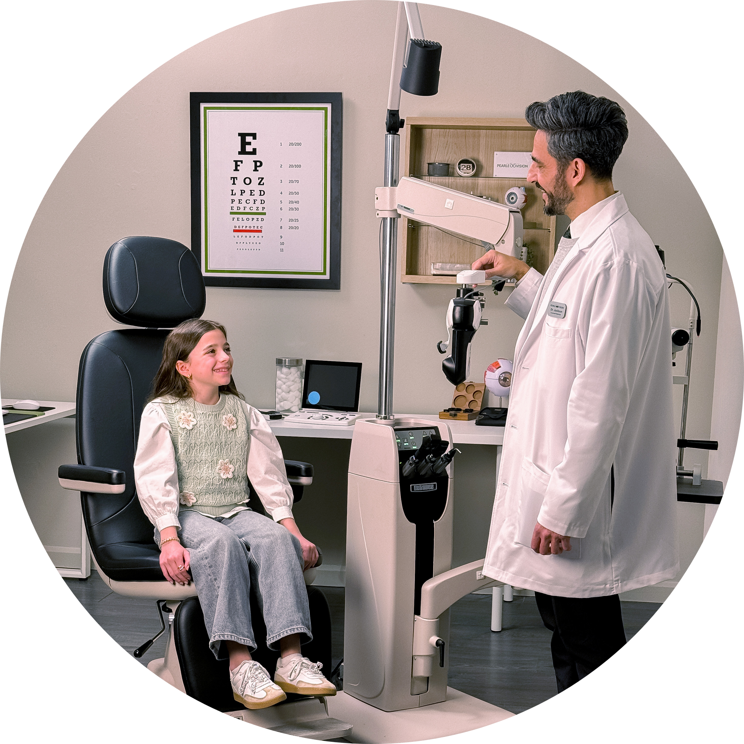 What happens in a typical comprehensive eye exam?